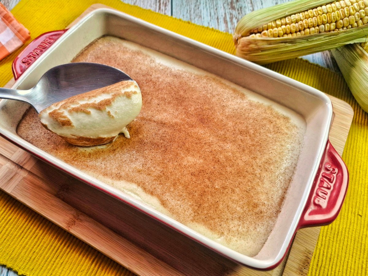 Curau com leite de coco