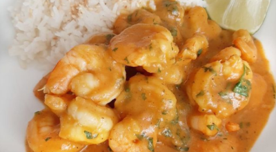 Curry de camarão