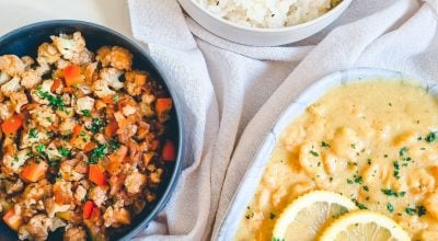 Curry de camarão indiano