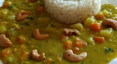 Curry de ervilha partida