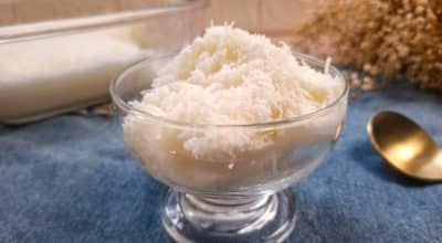 Cuscuz de tapioca doce sem açúcar