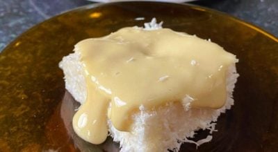 Cuscuz de tapioca doce sem açúcar
