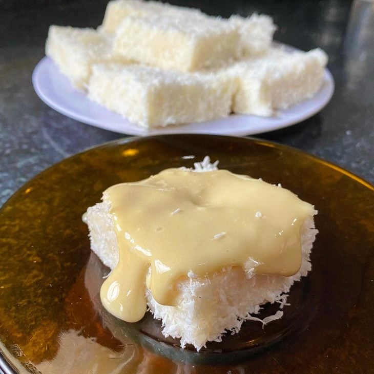 Cuscuz de tapioca doce sem açúcar