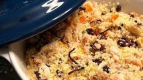 Cuscuz marroquino com frango defumado