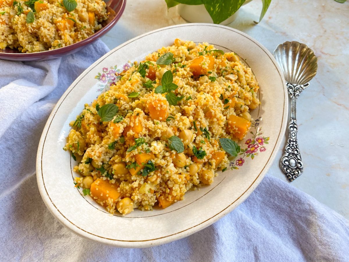 Cuscuz marroquino com legumes