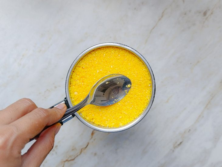 Finalização com o restante do flocão nivelado.