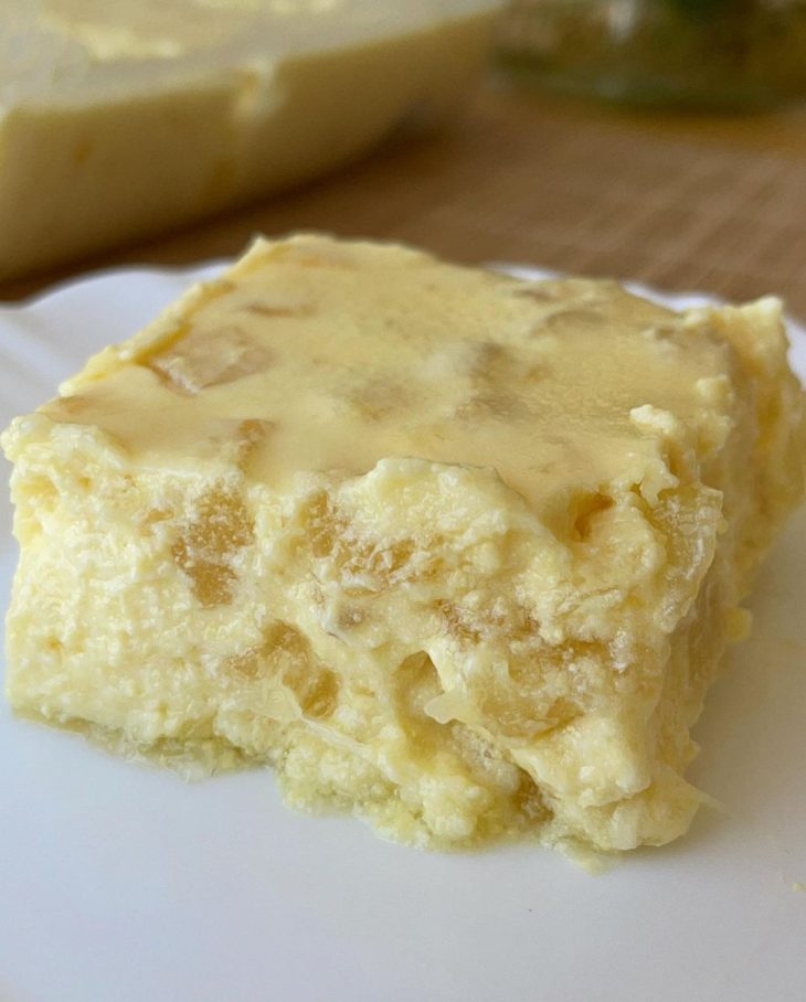 Sobremesa gelada de abacaxi