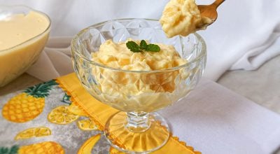 Delícia de abacaxi com gelatina