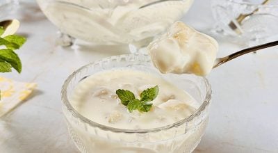Delícia de abacaxi sem gelatina