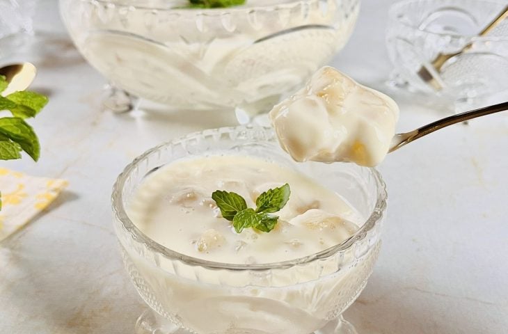 Delícia de abacaxi sem gelatina