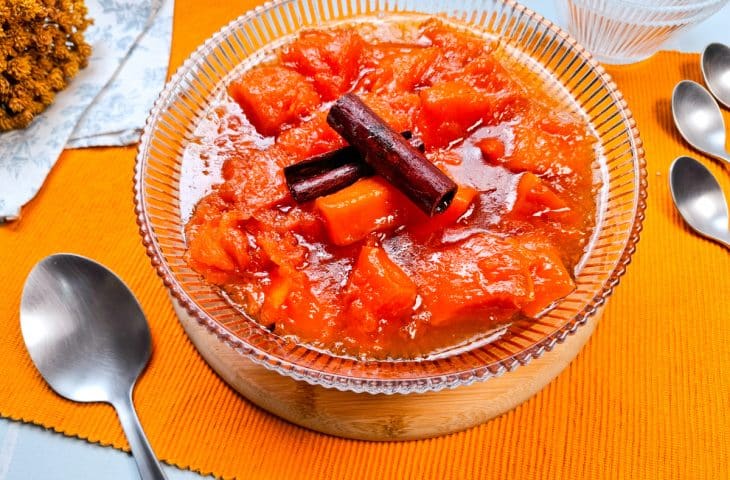 Doce de abóbora em calda