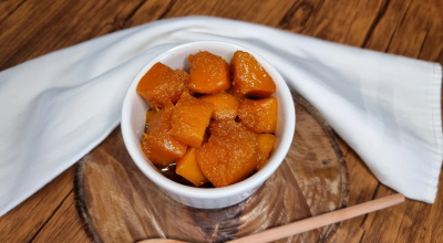 Doce de abóbora em pedaços