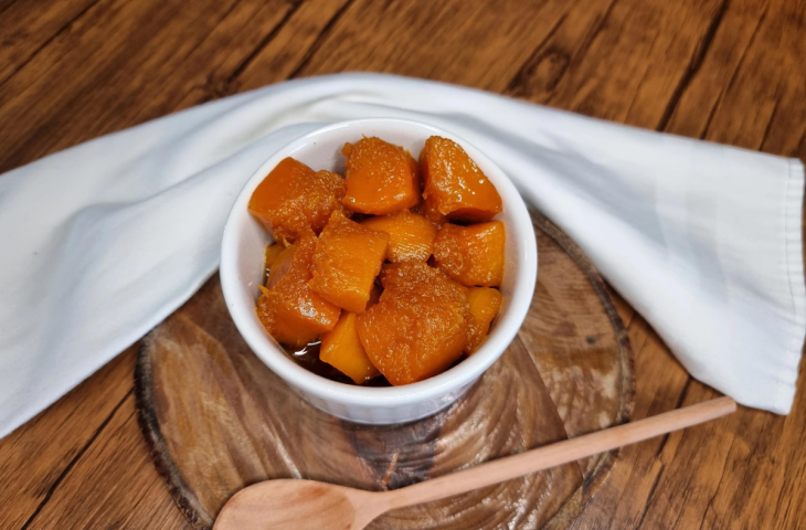 Doce de abóbora em pedaços