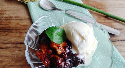 Doce de banana com chocolate fácil