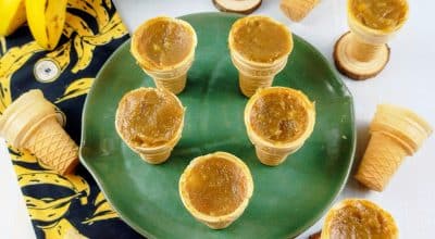 Doce de banana na casquinha