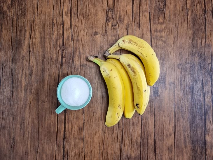 Receita chimia (doce) de banana (medida em porções)