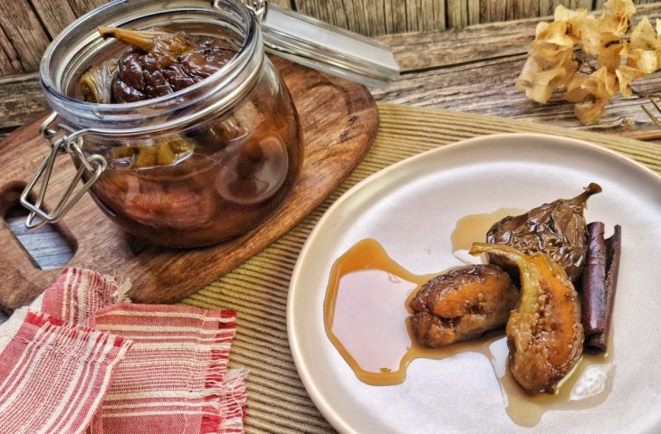 Doce de figo em calda na panela de pressão