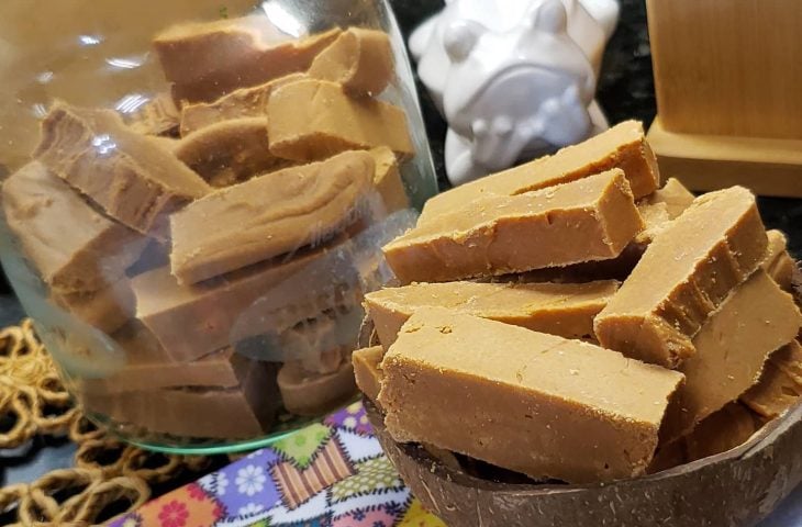 Doce de leite em barra
