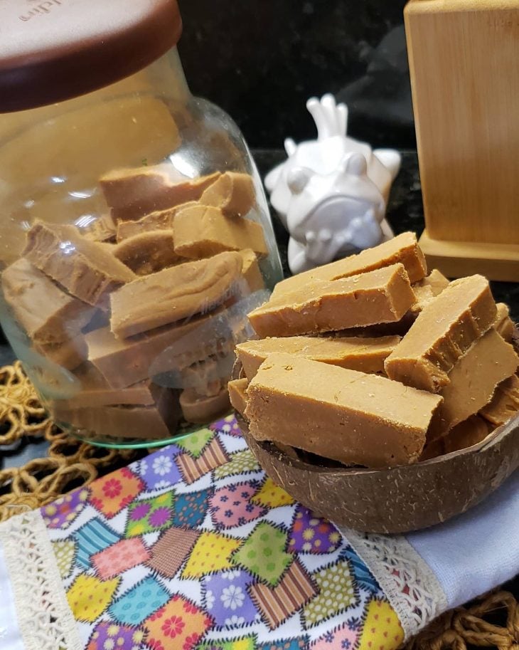 Doce de leite em barra