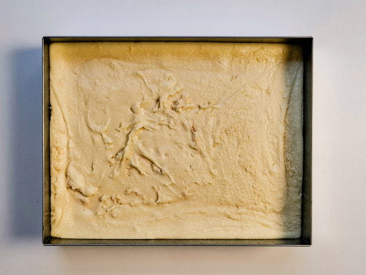 Massa de leite ninho na forma.