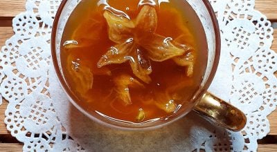 Doce em calda de carambola com laranja