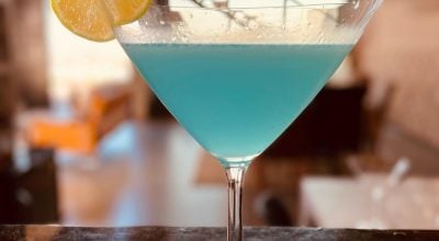 Drink blue velvet margarita