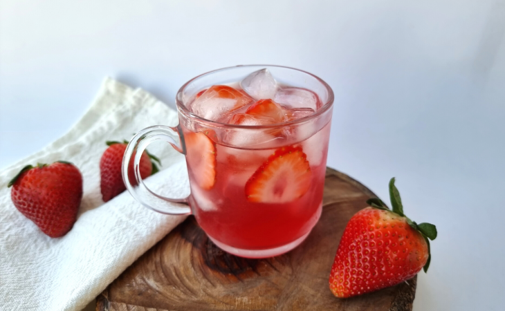 Drink de Jurupinga com morango