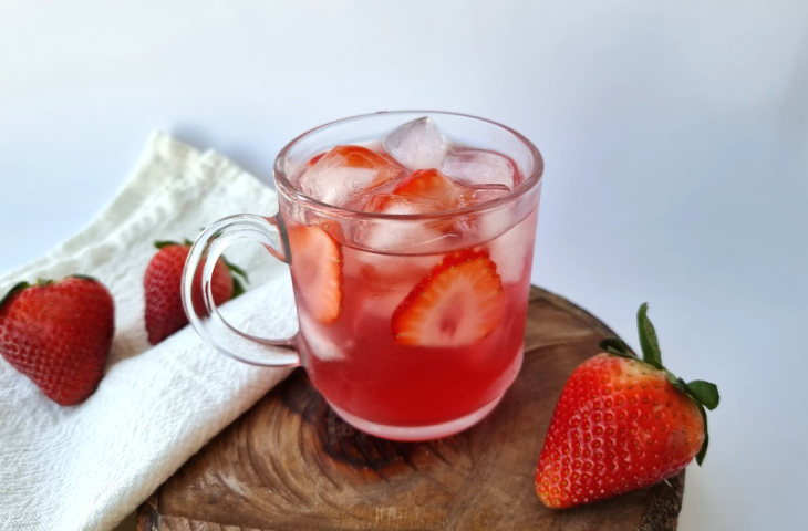 Drink de Jurupinga com morango