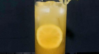 Drink de limão siciliano com whisky