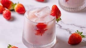 Drink de morango fácil