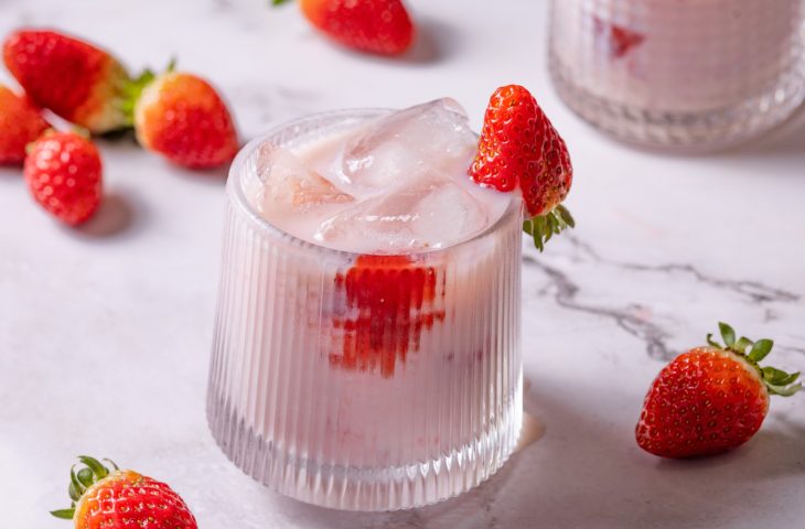 Drink de morango fácil