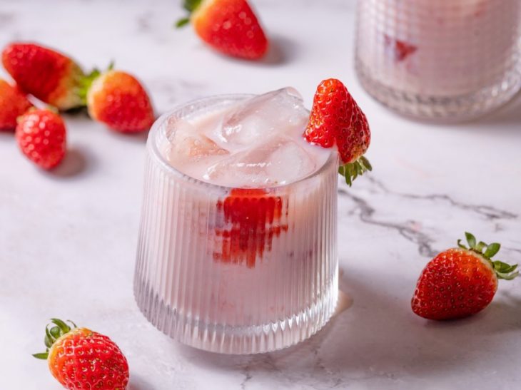Drink de morango fácil