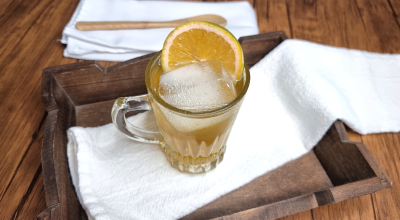 Drink sem álcool de laranja