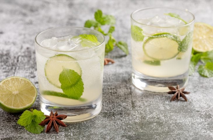 Drink sem álcool de limão