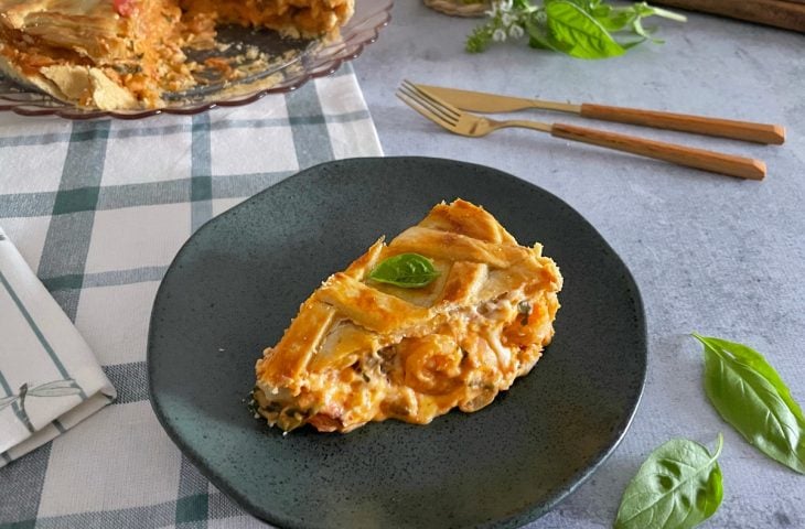 Empadão de camarão com requeijão