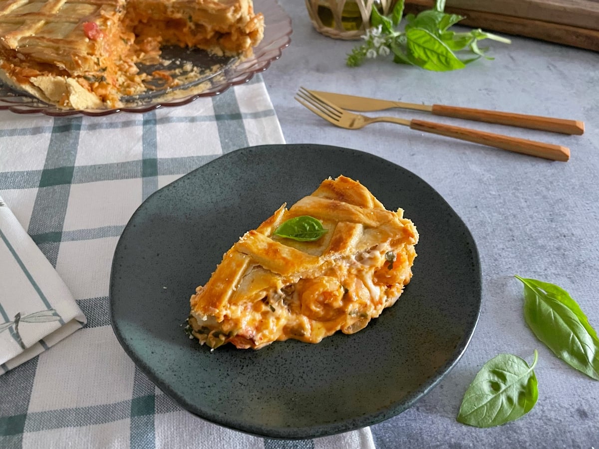 Empadão de camarão com requeijão