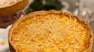 Empadão de camarão low carb