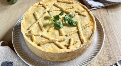 Empadão de frango com requeijão