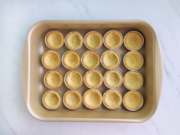 Massas após tempo de forno.