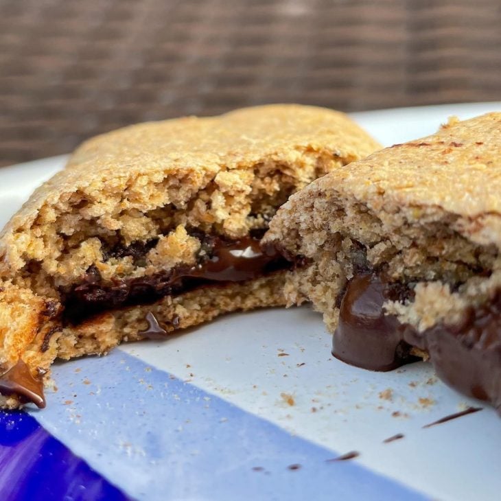 Empanada de chocolate fit
