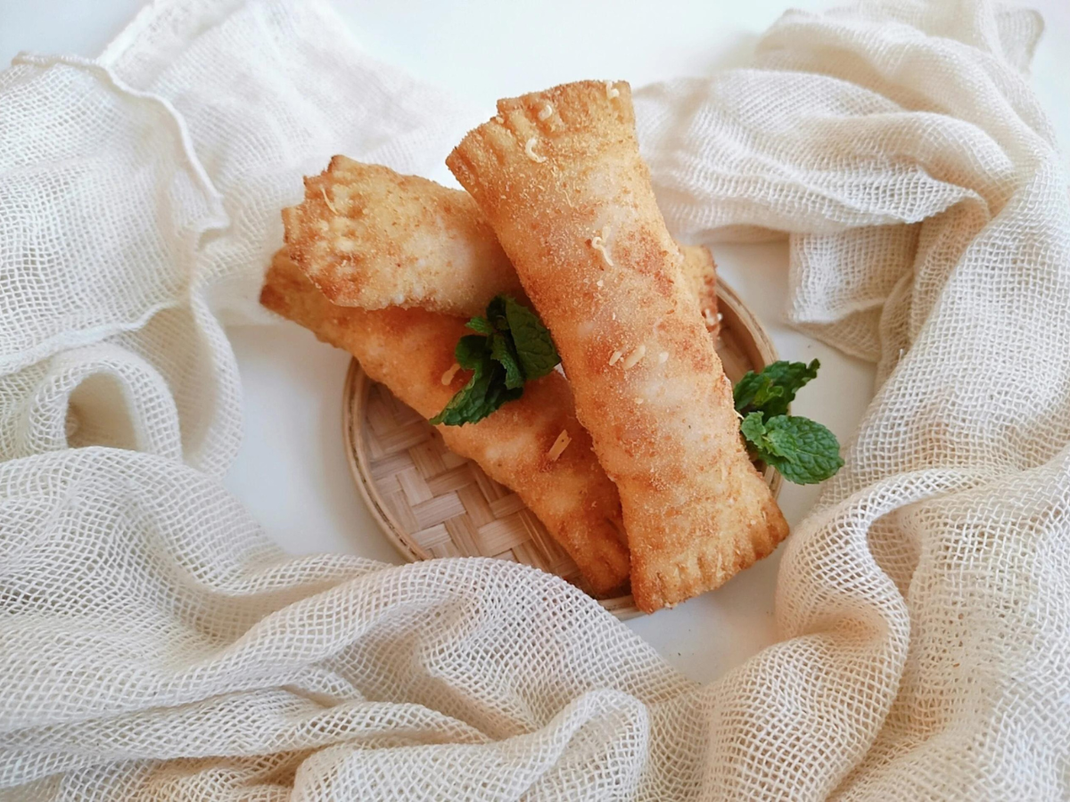 Enroladinho de queijo e presunto fácil