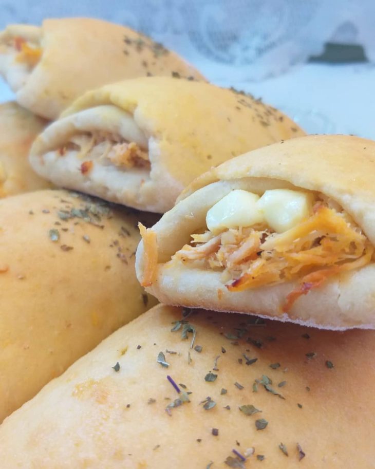 Enrolado de frango sem glúten