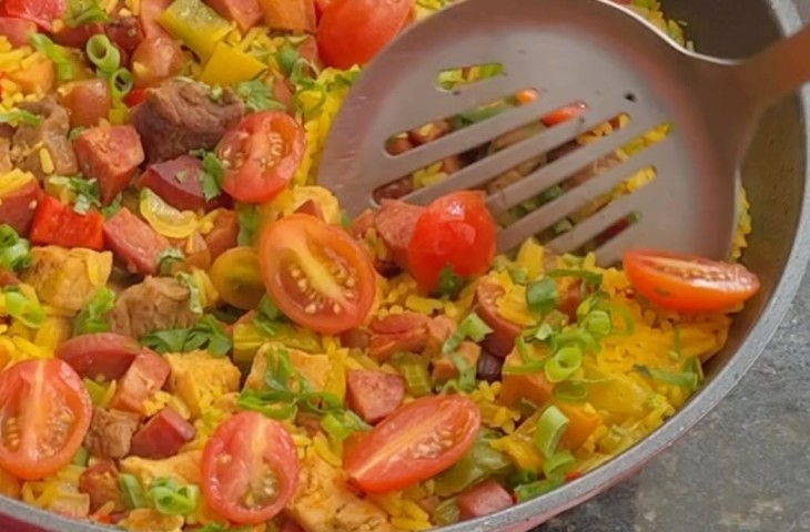 Entrevero com arroz