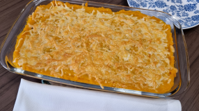Escondidinho de abóbora com carne-seca
