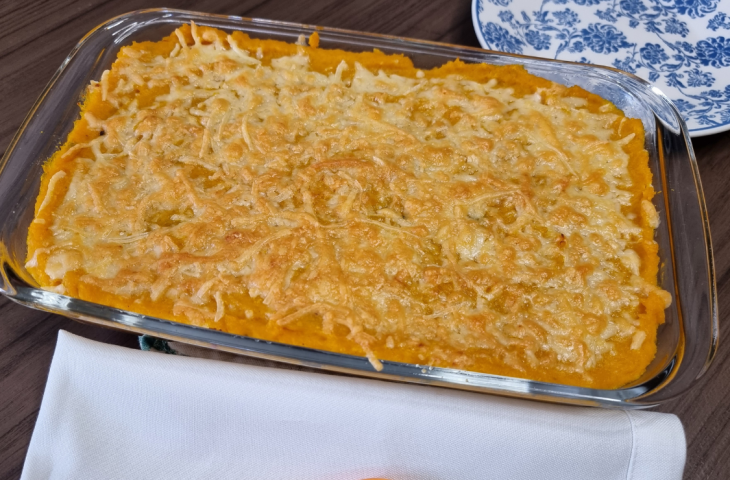 Escondidinho de abóbora com carne-seca