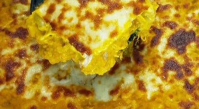 Escondidinho de abóbora e carne seca