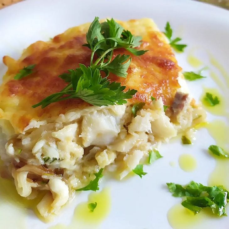 Escondidinho de bacalhau