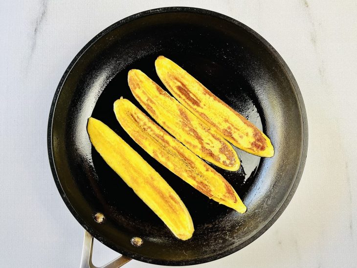 banana da terra grelhada na manteiga.