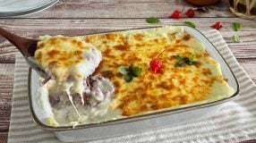 Escondidinho de batata e carne-seca