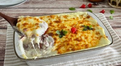Escondidinho de batata e carne-seca